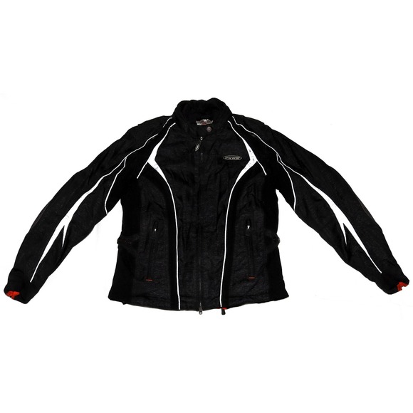 Harley Davidson FXRG Women's Reflective Piping Waterproof Coat Jacket Size Small